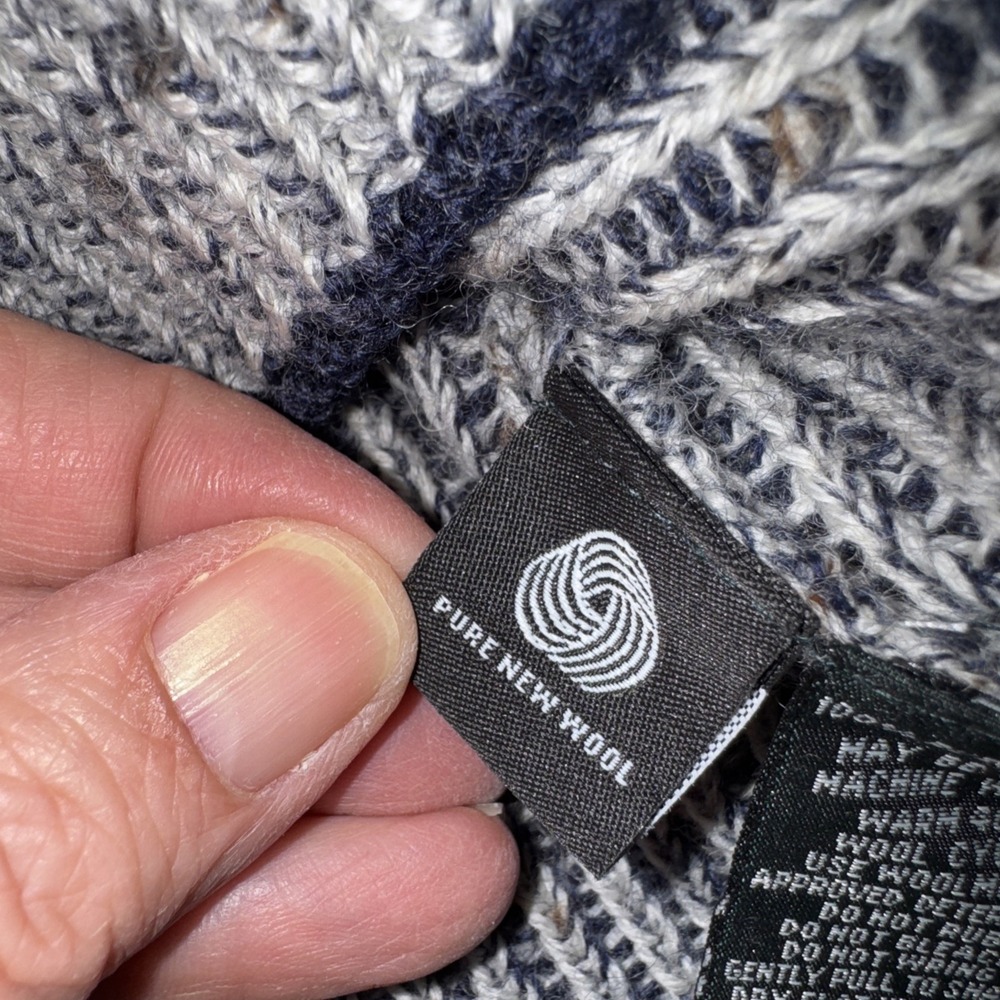 Rodd & Gunn Gray 100% Pure New Wool Quarter Zip Sweater Sz S Preppy Old $ EUC - Picture 6 of 10